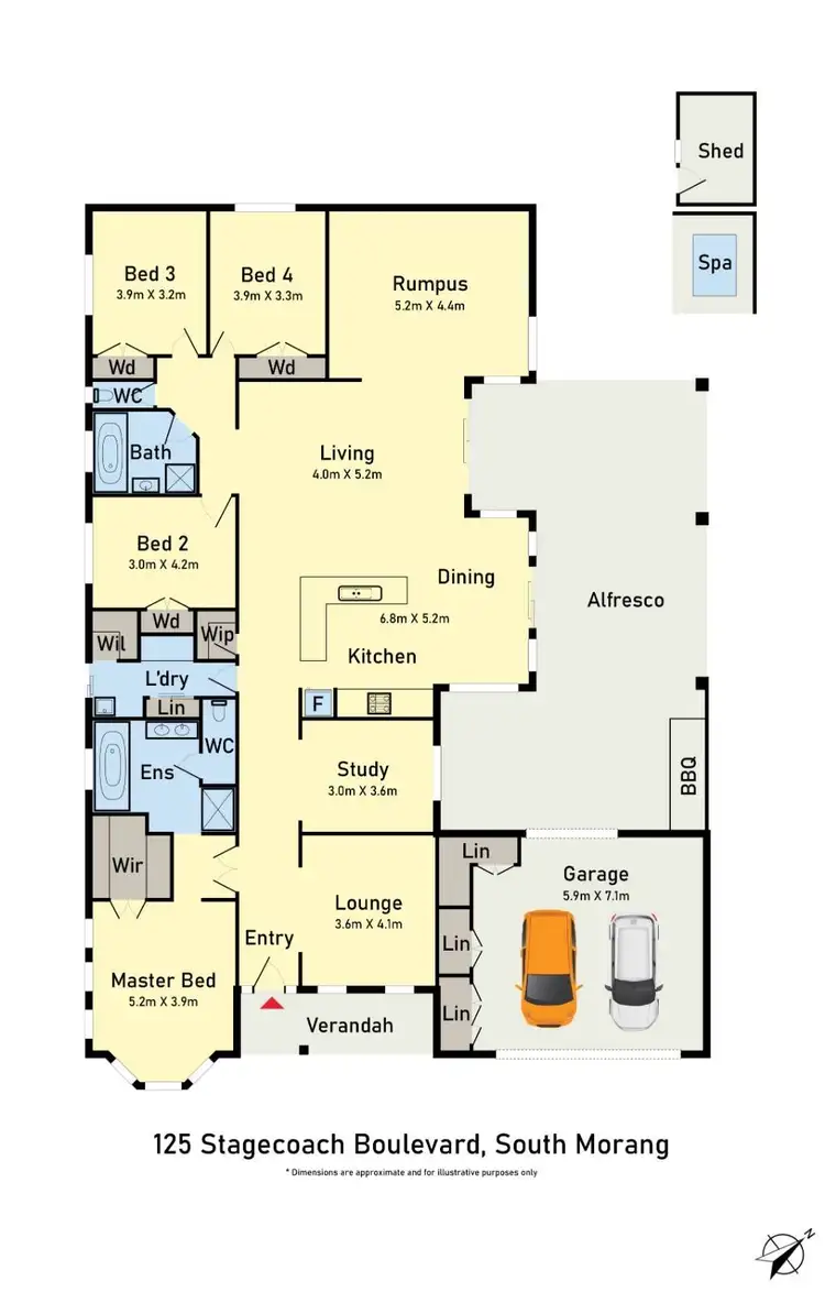 Floorplan of Homely house listing, 125 Stagecoach Boulevard, South Morang VIC 3752