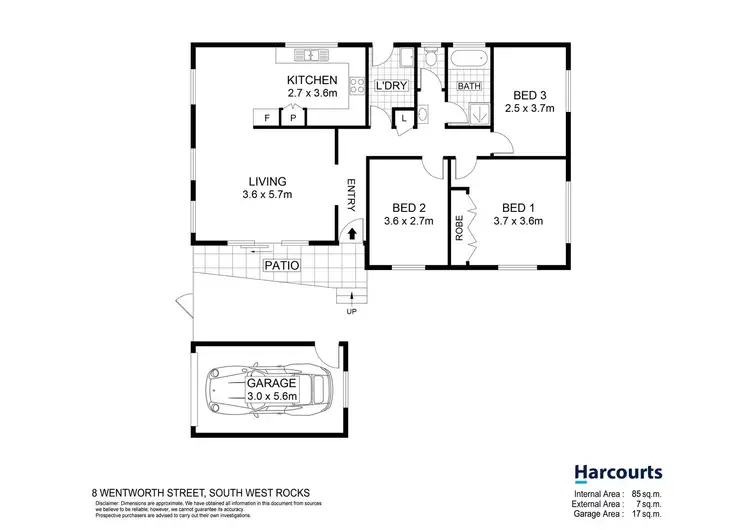 Floorplan of Homely house listing, 8 Wentworth Street, South West Rocks NSW 2431
