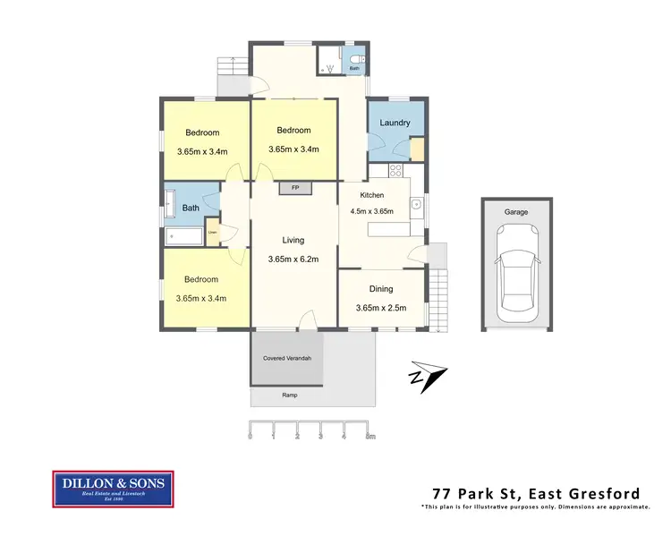 Floorplan of Homely house listing, 77 Park Street, East Gresford NSW 2311