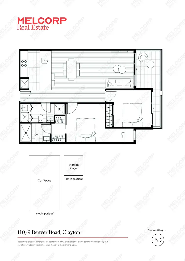 Floorplan of Homely apartment listing, 110/9 Renver Road, Clayton VIC 3168