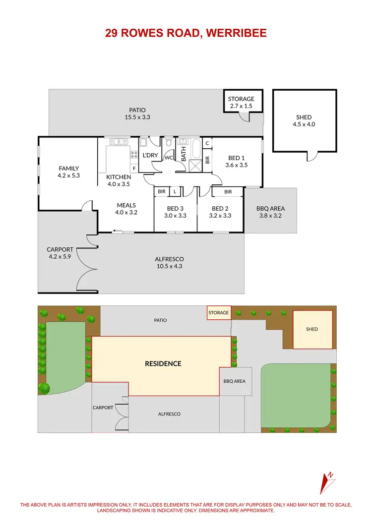 Floorplan of Homely house listing, 29 Rowes Road, Werribee VIC 3030