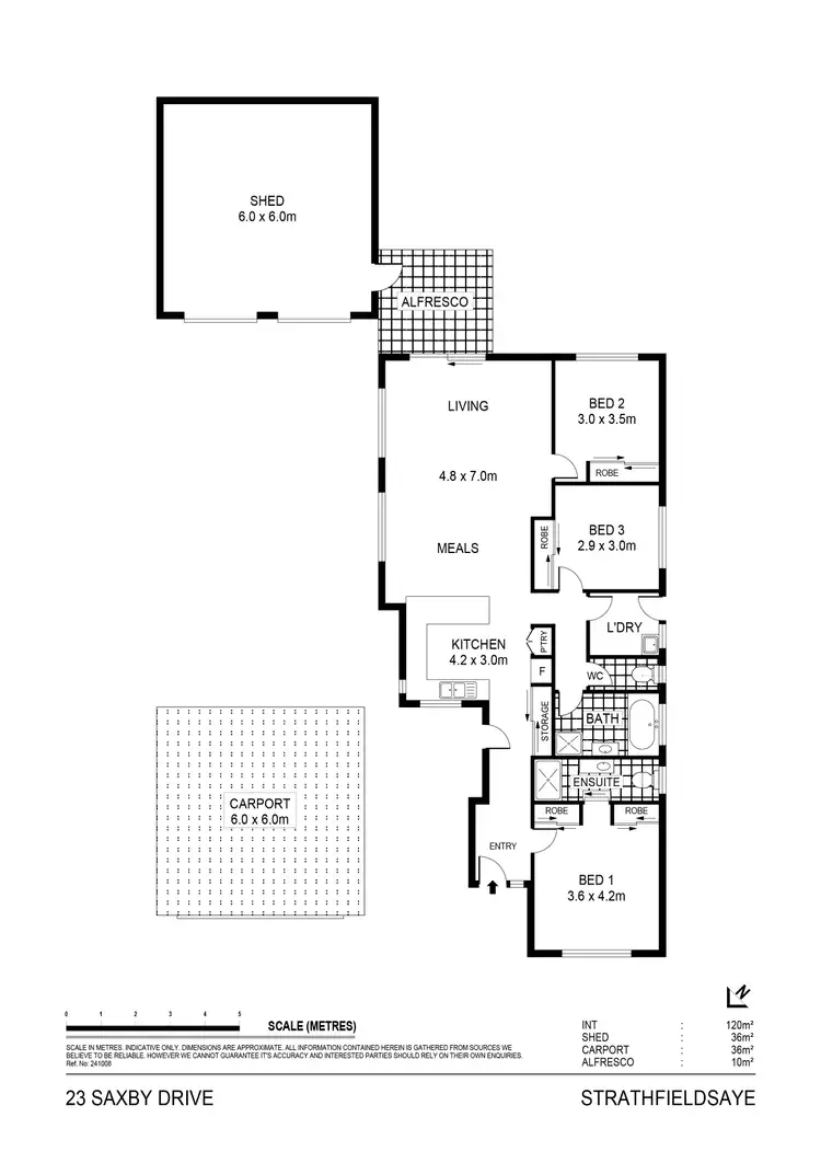 Floorplan of Homely house listing, 23 Saxby Drive, Strathfieldsaye VIC 3551