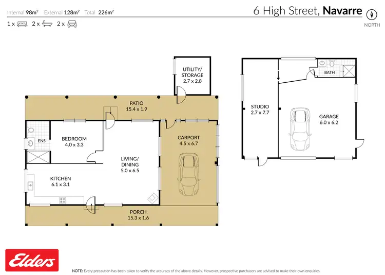 Floorplan of Homely house listing, 6 High Street, Navarre VIC 3384