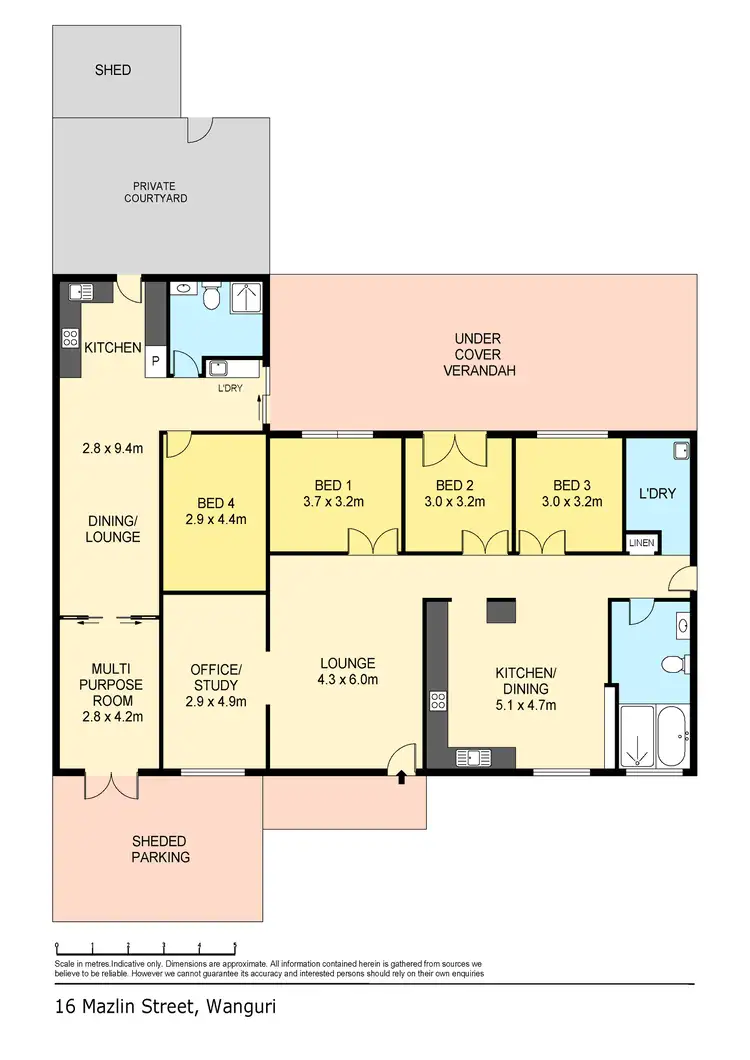 Floorplan of Homely house listing, 16 Mazlin Street, Wanguri NT 810