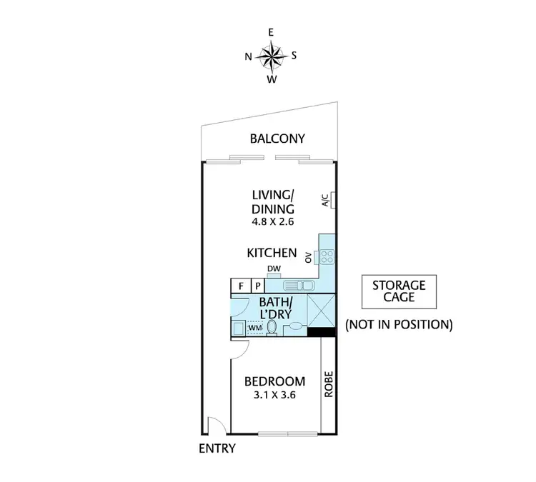 Floorplan of Homely apartment listing, 216/146 Bell Street, Coburg VIC 3058