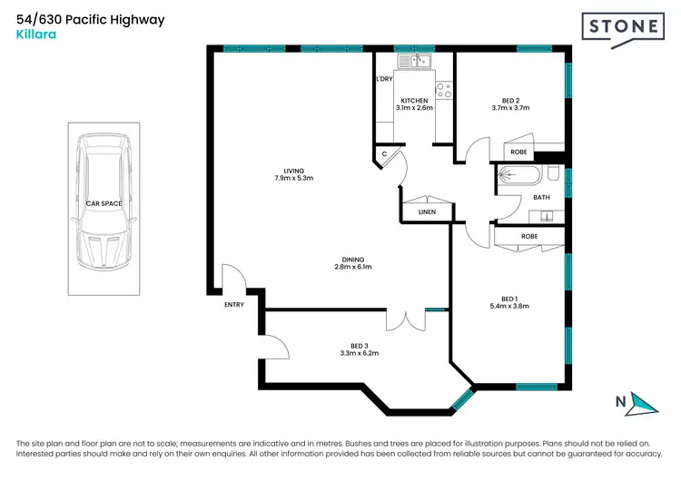 Floorplan of Homely apartment listing, 54/630 Pacific Highway, Killara NSW 2071