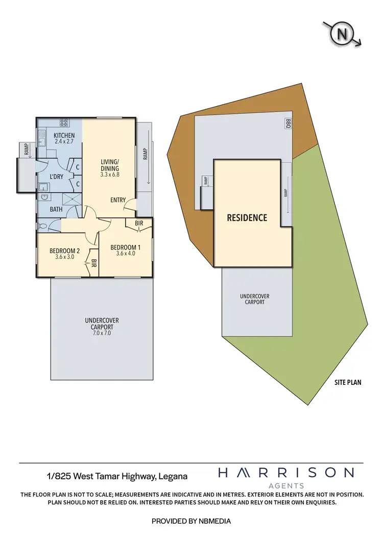 Floorplan of Homely unit listing, 1/825 West Tamar Highway, Legana TAS 7277