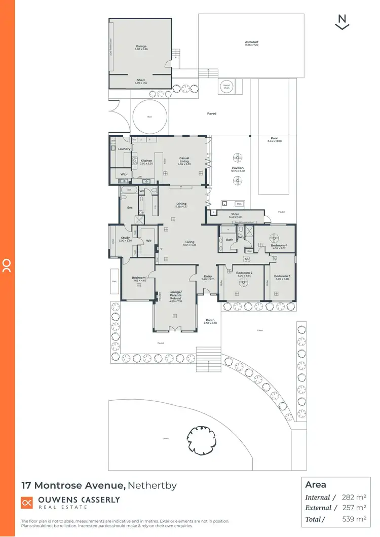 Floorplan of Homely house listing, 17 Montrose Avenue, Netherby SA 5062