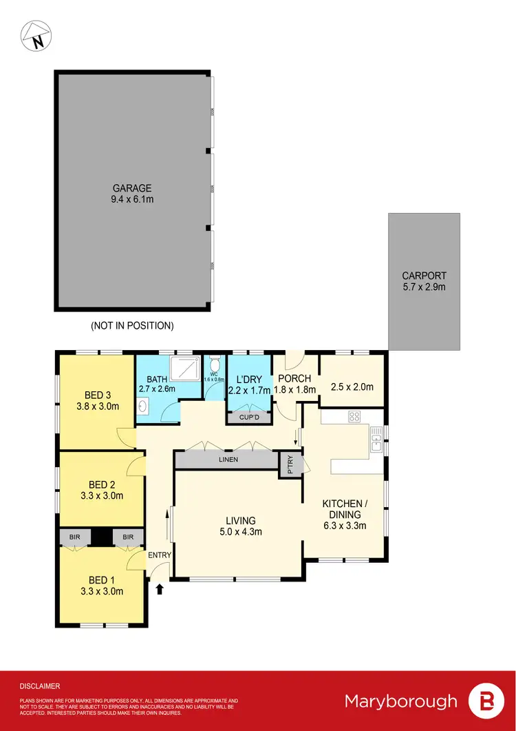 Floorplan of Homely house listing, 20 Elgin Road, Maryborough VIC 3465