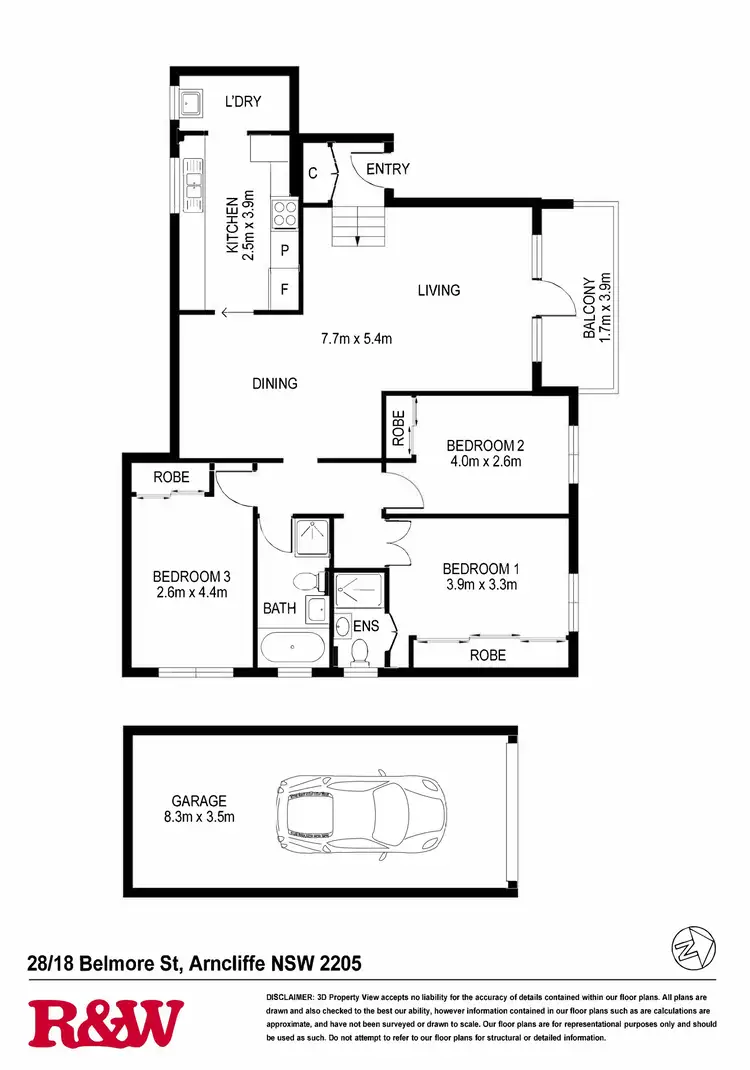 Floorplan of Homely apartment listing, 28/13a Queen Street, Arncliffe NSW 2205