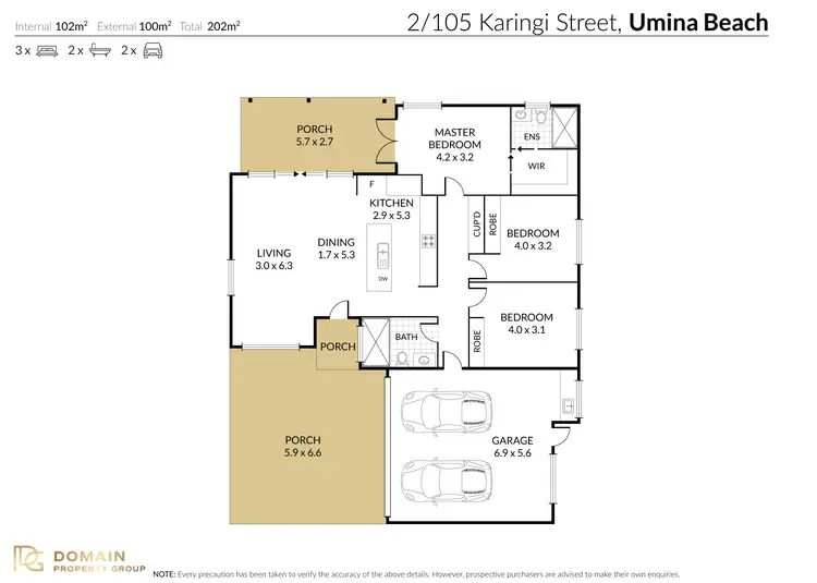 Floorplan of Homely villa listing, 2/105 Karingi Street, Umina Beach NSW 2257