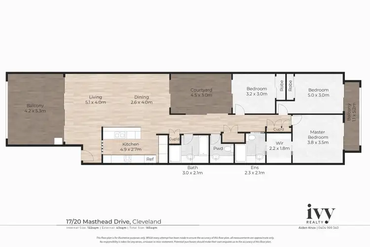 Floorplan of Homely unit listing, 17/20 Masthead Drive, Raby Bay QLD 4163