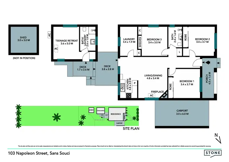 Floorplan of Homely house listing, 103 Napoleon Street, Sans Souci NSW 2219