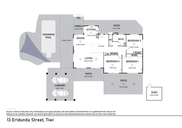 Floorplan of Homely house listing, 13 Erldunda Street, Tiwi NT 810