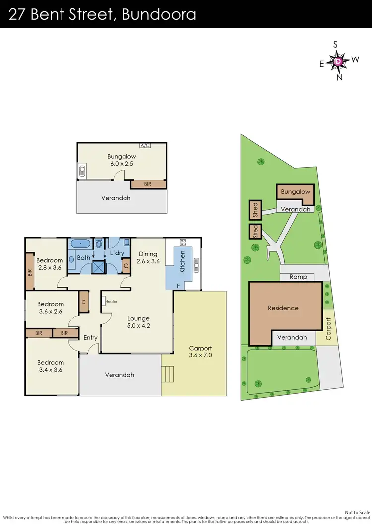 Floorplan of Homely house listing, 27 Bent Street, Bundoora VIC 3083