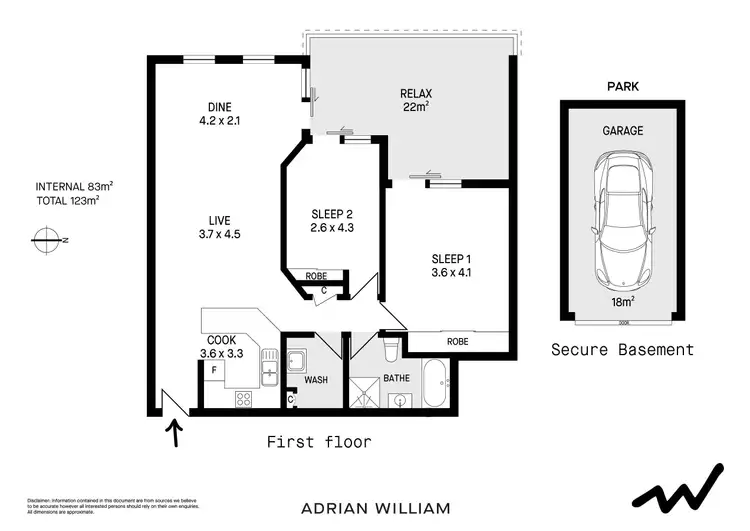 Floorplan of Homely apartment listing, 87/18 Cecilia Street, Marrickville NSW 2204