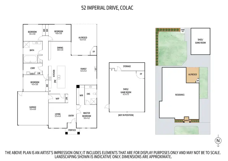 Floorplan of Homely house listing, 52 Imperial Drive, Colac VIC 3250