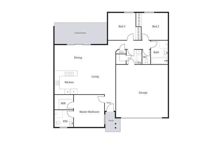 Floorplan of Homely townhouse listing, 2/8 Edmond Close, Gilmore ACT 2905