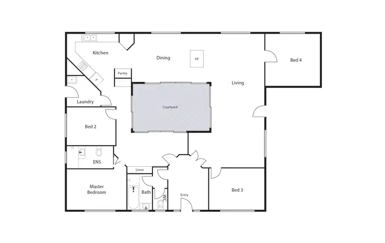 Floorplan of Homely house listing, 5 Galway Place, Deakin ACT 2600