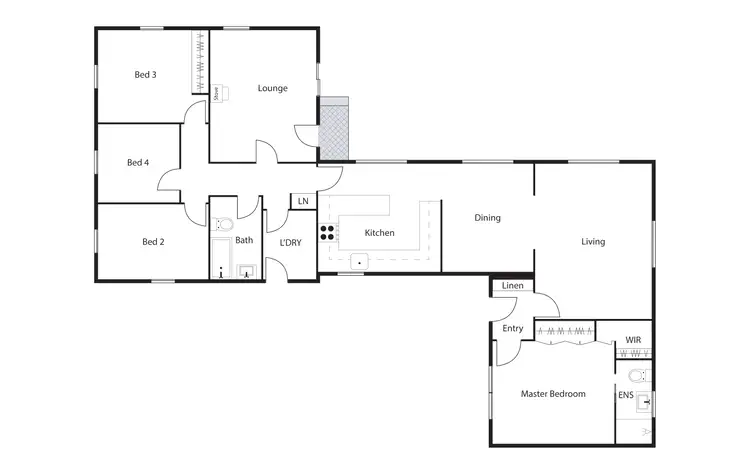 Floorplan of Homely house listing, 48 Jensen Street, Hughes ACT 2605