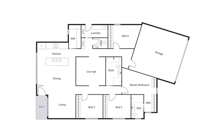 Floorplan of Homely house listing, 1/19 Haswell Place, Chifley ACT 2606