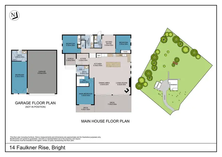 Floorplan of Homely house listing, 14 Faulkner Rise, Bright VIC 3741