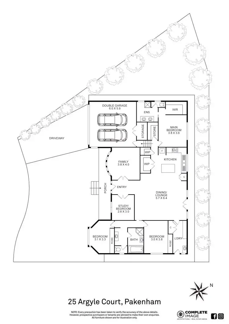 Floorplan of Homely house listing, 25 Argyle Court, Pakenham VIC 3810
