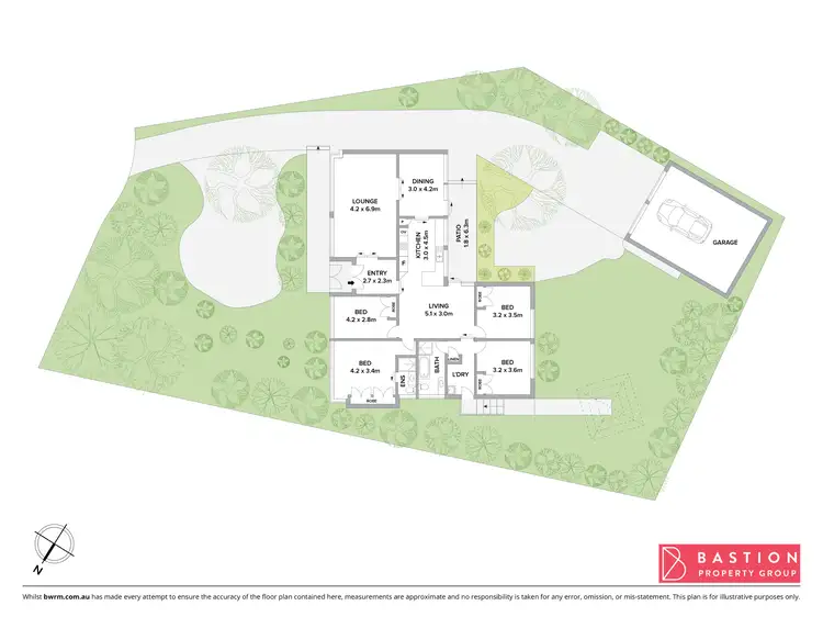 Floorplan of Homely house listing, 8 Echo Place, Lyons ACT 2606