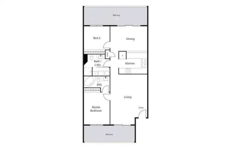Floorplan of Homely apartment listing, 46/17 Oxley Street, Griffith ACT 2603