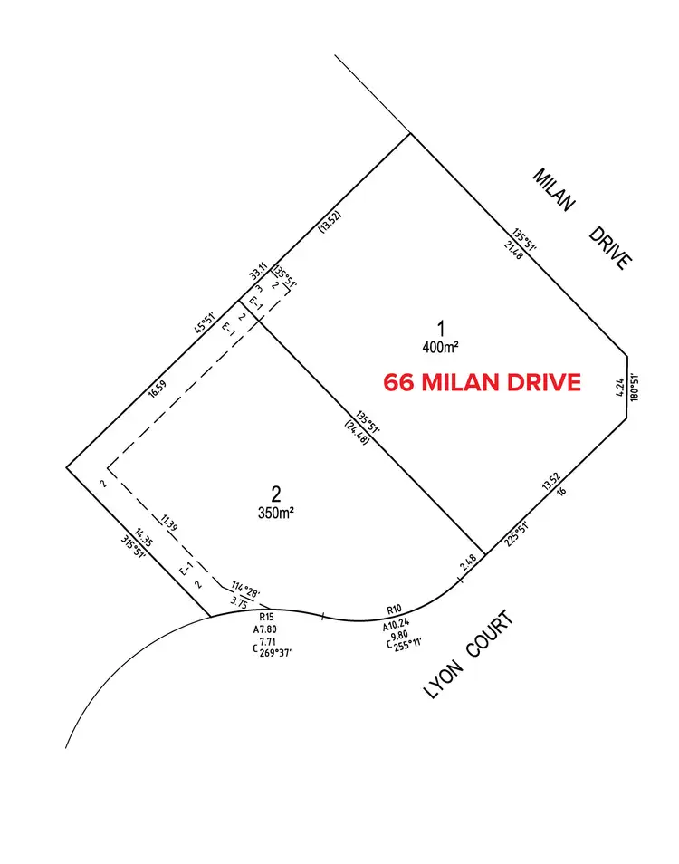 Floorplan of Homely land listing, 66 Milan Drive, Irymple VIC 3498