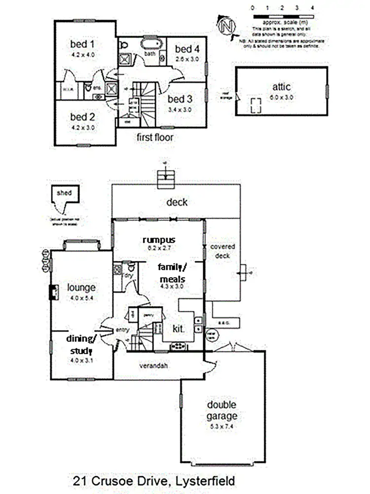 Floorplan of Homely house listing, 21 Crusoe Drive, Lysterfield VIC 3156