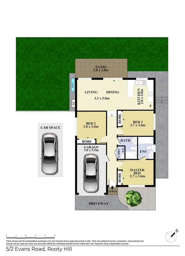 Floorplan of Homely villa listing, 5/2 Evans Road, Rooty Hill NSW 2766