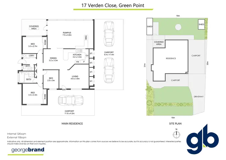 Floorplan of Homely house listing, 17 Verden Close, Green Point NSW 2251