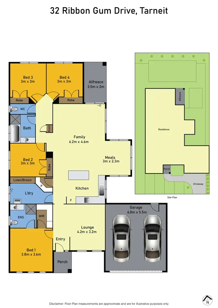 Floorplan of Homely house listing, 32 Ribbon Gum Drive, Tarneit VIC 3029
