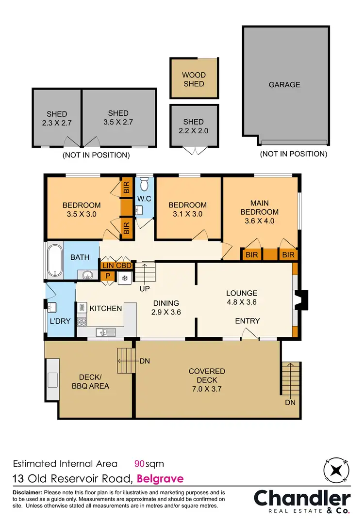 Floorplan of Homely house listing, 13 Old Reservoir Road, Belgrave VIC 3160