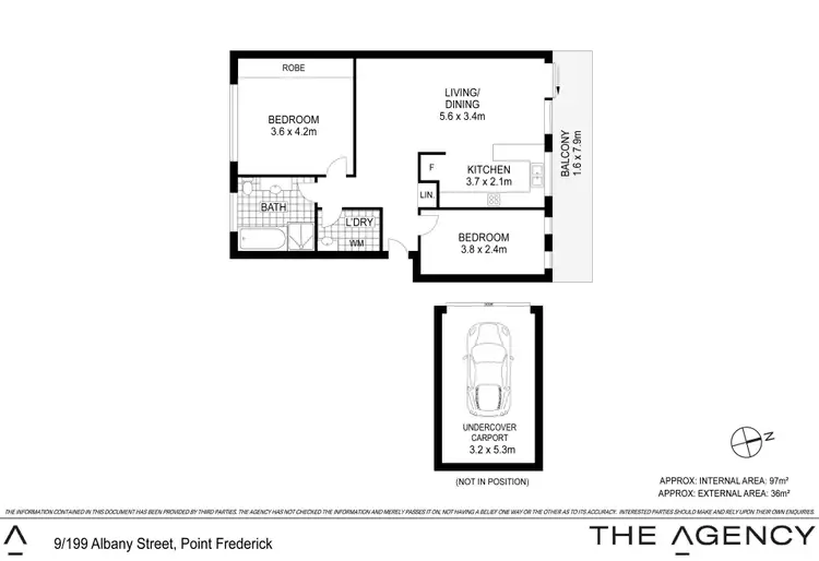 Floorplan of Homely unit listing, 9/199 Albany Street, Point Frederick NSW 2250