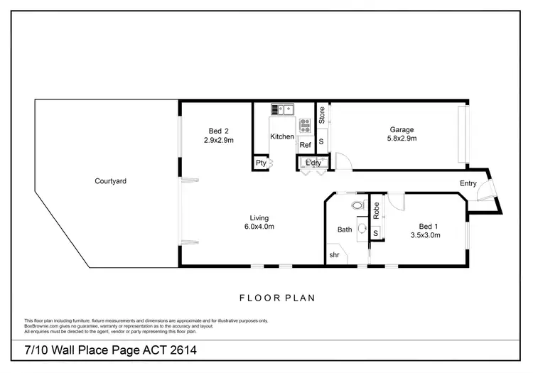 Floorplan of Homely townhouse listing, 7/10 Wall Place, Page ACT 2614