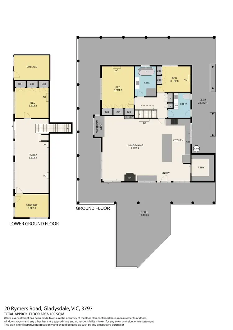 Floorplan of Homely rural property listing, 20 Rymers Road, Gladysdale VIC 3797