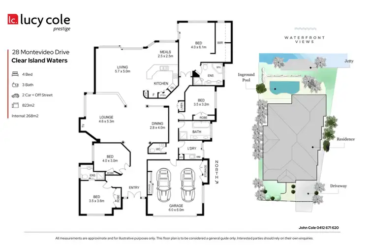 Floorplan of Homely house listing, 28 Montevideo Drive, Clear Island Waters QLD 4226