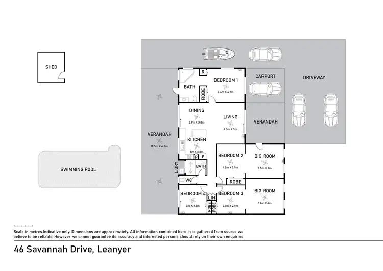 Floorplan of Homely house listing, 46 Savannah Drive, Leanyer NT 812