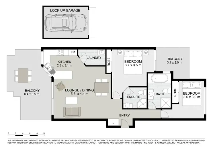 Floorplan of Homely apartment listing, 6/31-33 Moss Place, Westmead NSW 2145