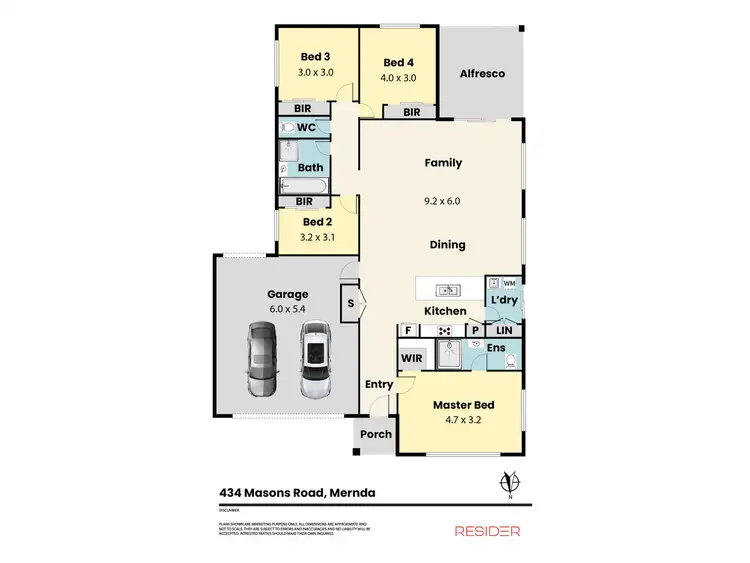 Floorplan of Homely house listing, 434 Masons Road, Mernda VIC 3754