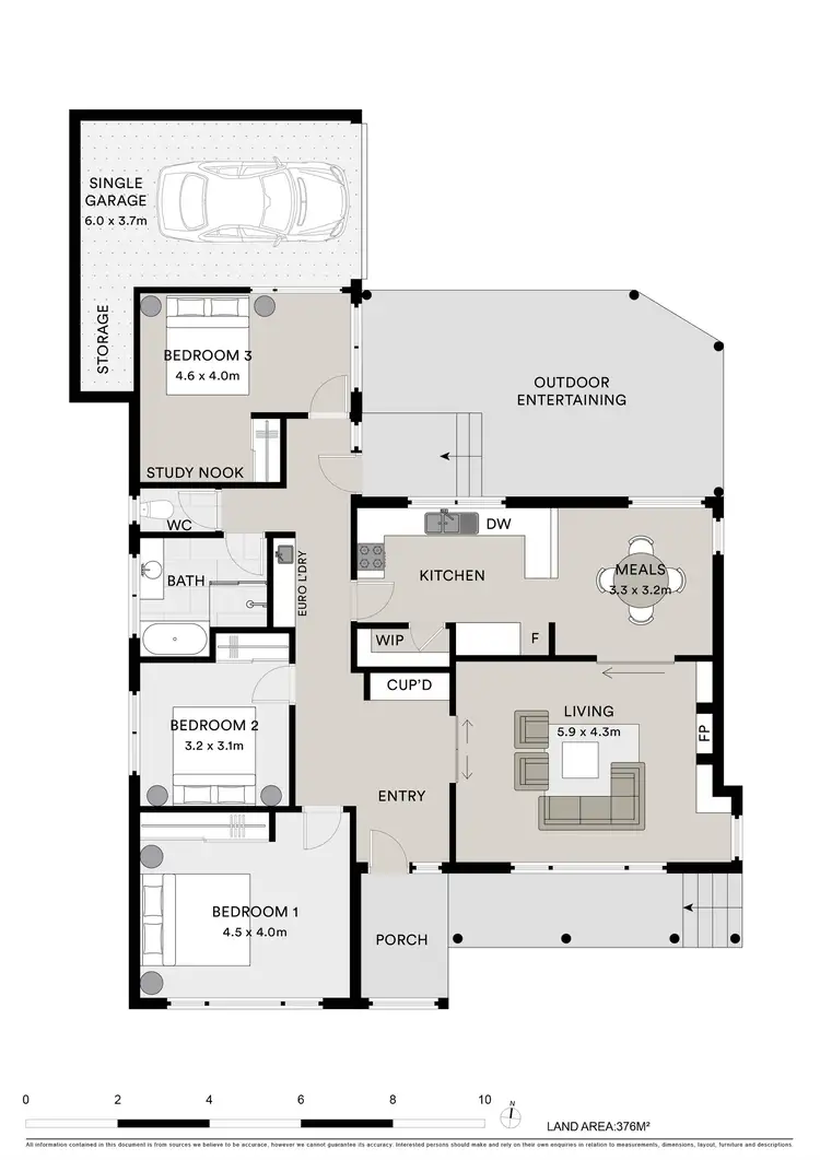 Floorplan of Homely house listing, 1/164 West Fyans Street, Newtown VIC 3220