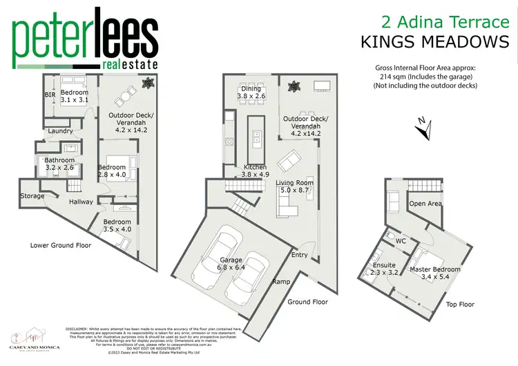 Floorplan of Homely house listing, 2 Adina Terrace, Kings Meadows TAS 7249