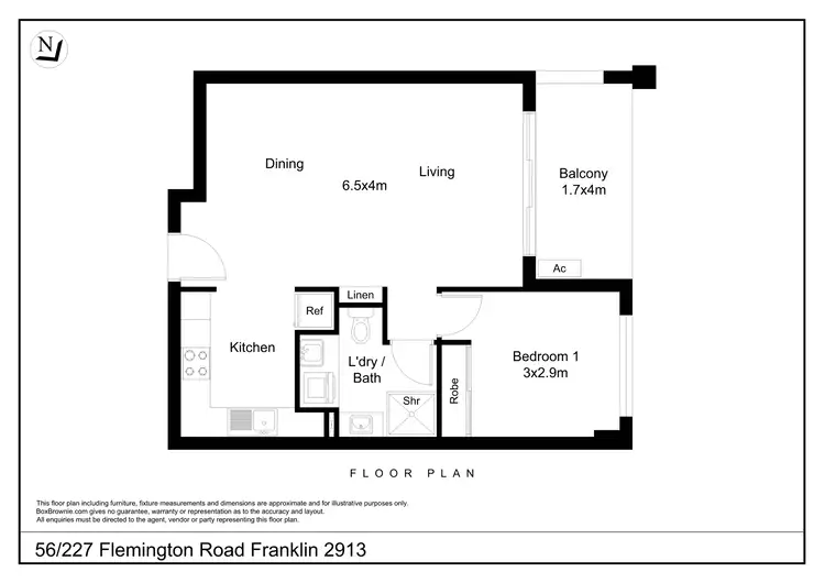 Floorplan of Homely apartment listing, 56/227 Flemington Road, Franklin ACT 2913