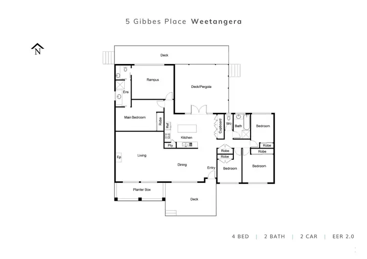 Floorplan of Homely house listing, 5 Gibbes Place, Weetangera ACT 2614