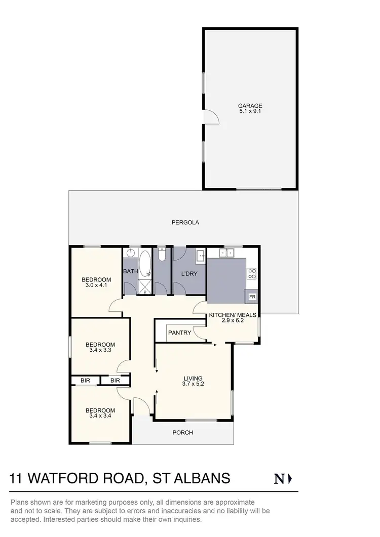 Floorplan of Homely house listing, 11 Watford Road, St Albans VIC 3021