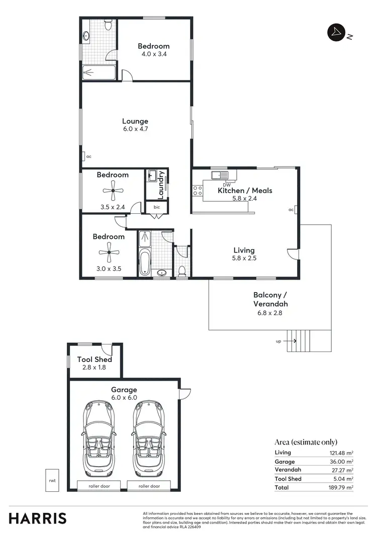 Floorplan of Homely house listing, 42 Driffield Road, Bridgewater SA 5155