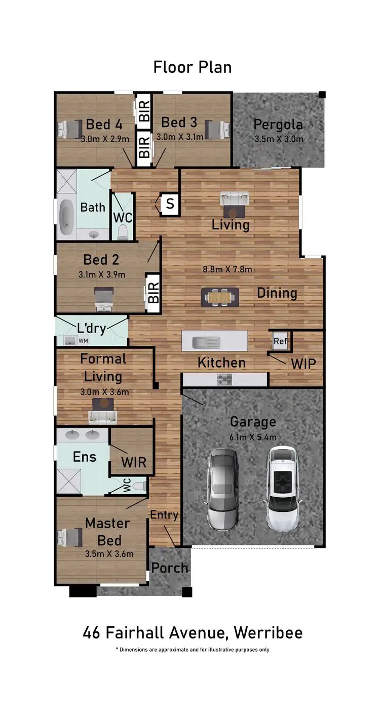 Floorplan of Homely house listing, 46 Fairhall Avenue, Werribee VIC 3030