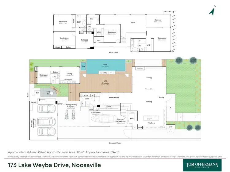 Floorplan of Homely house listing, 173 Lake Weyba Drive, Noosaville QLD 4566